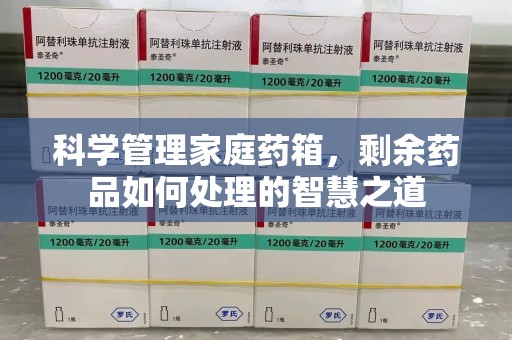南昌科学管理家庭药箱，剩余药品如何处理的智慧之道